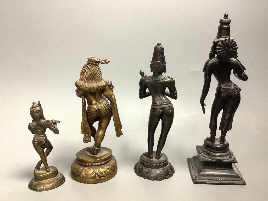 Four Thai bronze deities